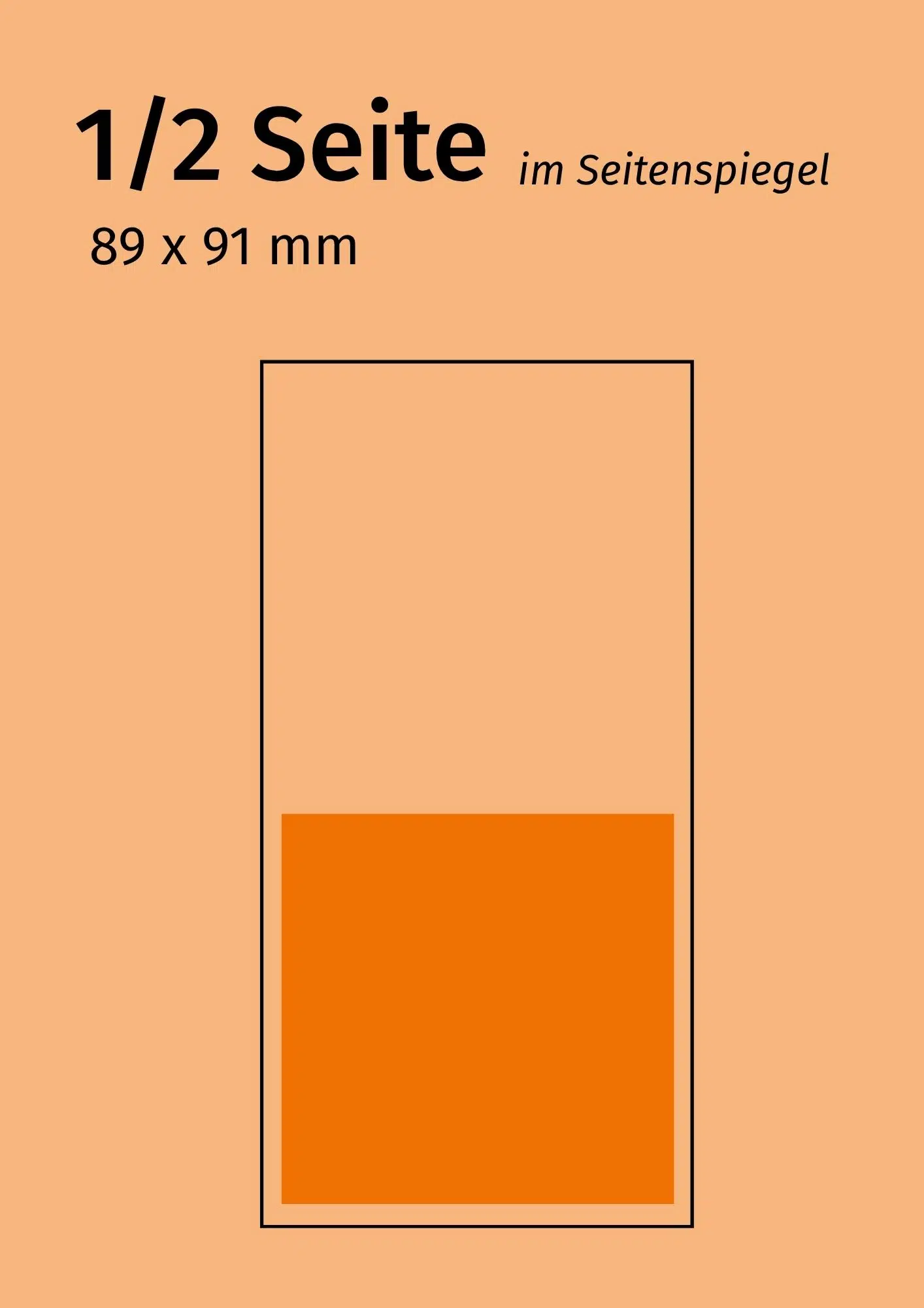 1 / 2 Seite (€ 380,-)