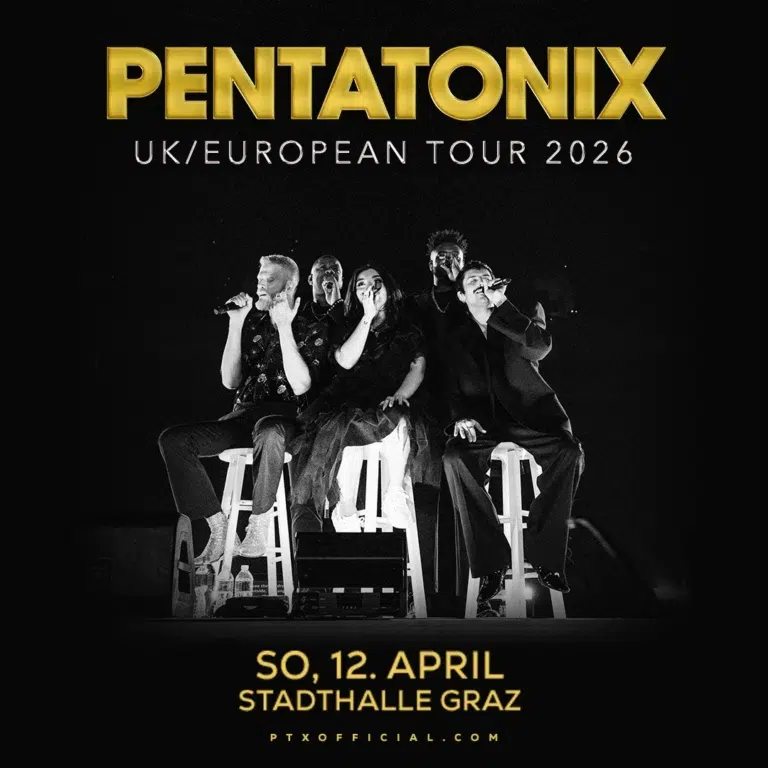 Pentatonix auf der Bühne während ihrer UK/EU Tour 2026.